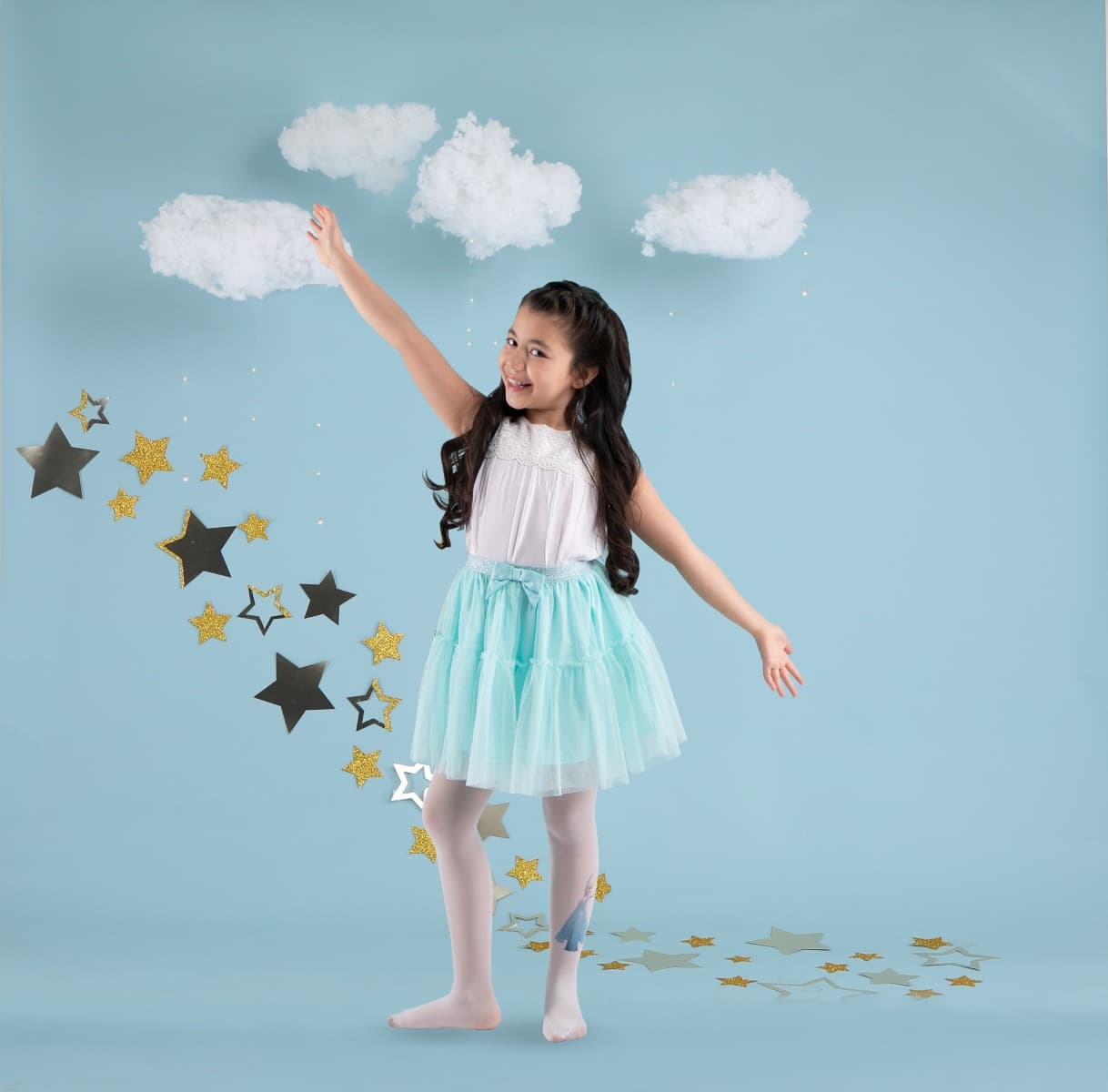 Elsa Girls Tight White