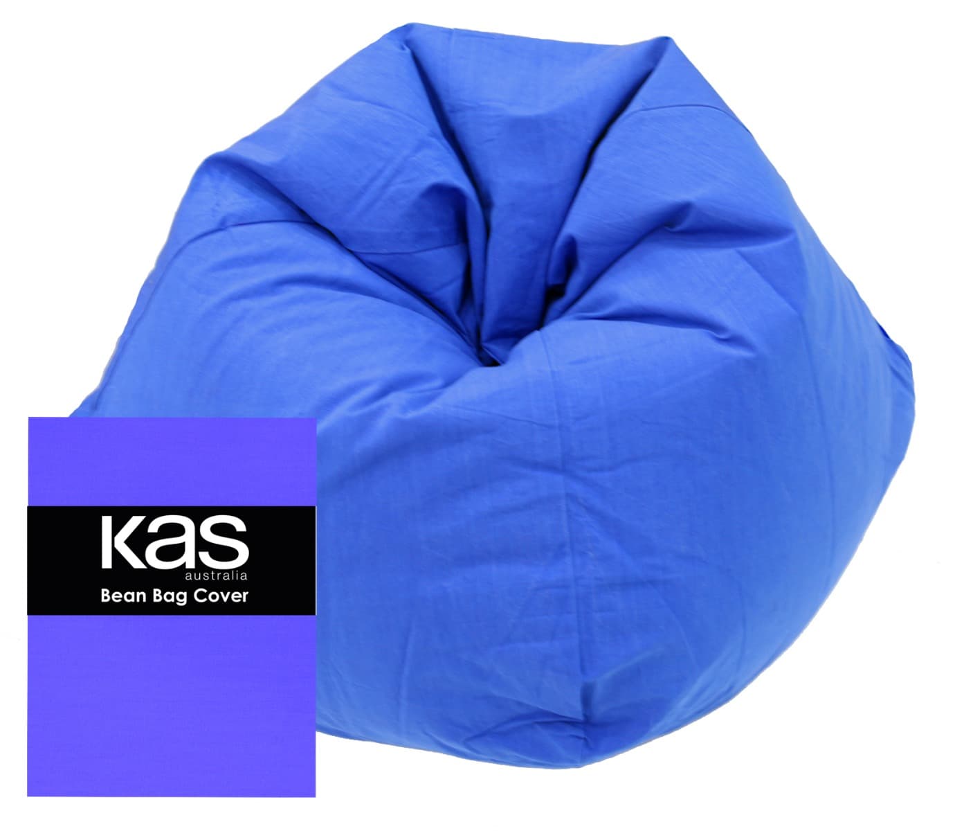 Canvas Beanbag Sapphire Blue Cover