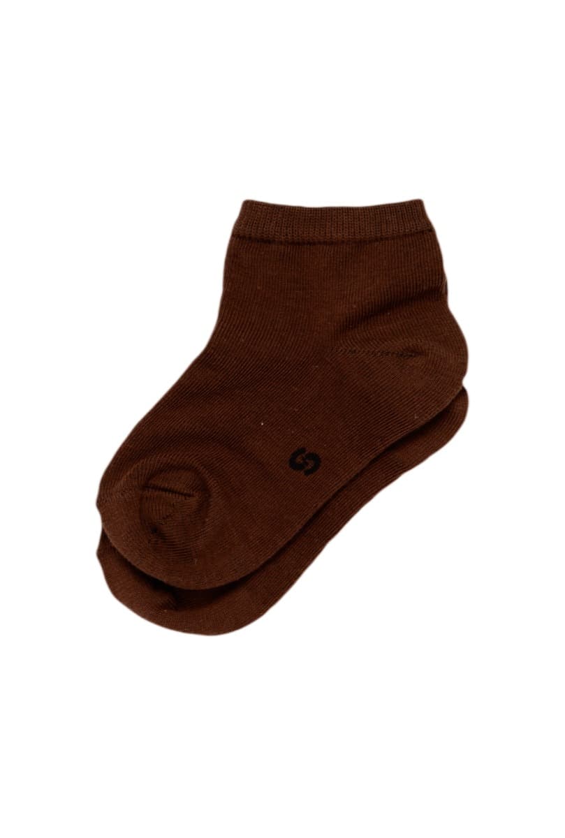 Kids Short Sock Brown