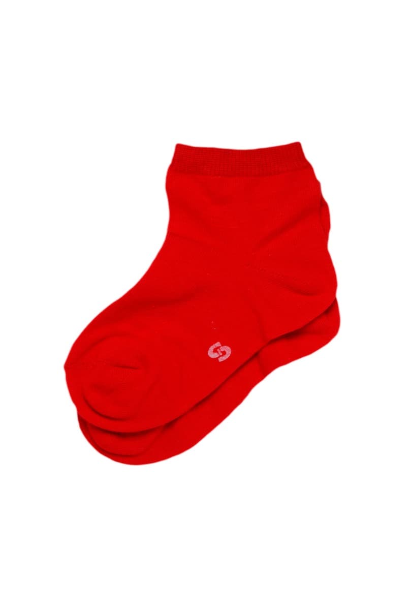 Kids Short Sock Red