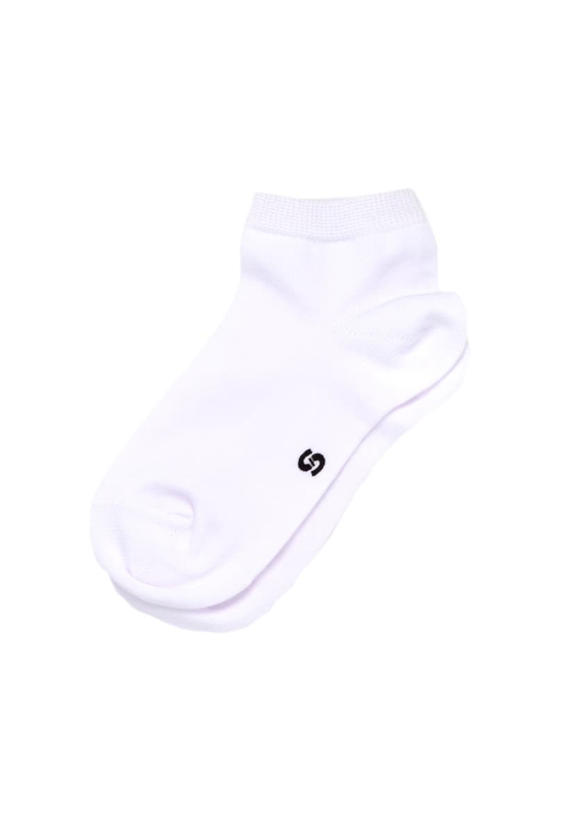Kids Short Sock White