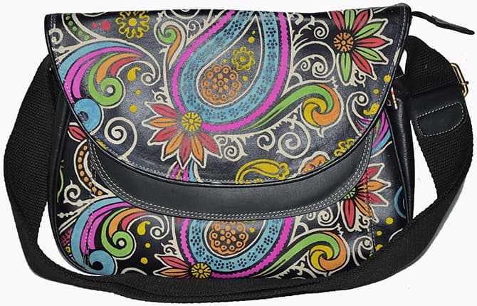 Paisley Black Handbag