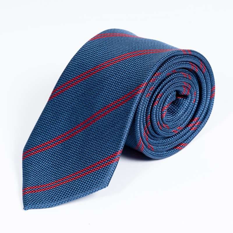 Navy Striped Tie-6