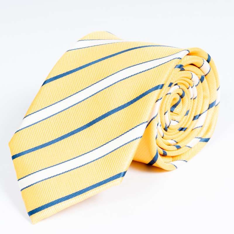 Yellow Striped Tie-2