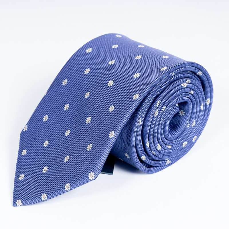 Purple Flowered Tie-2
