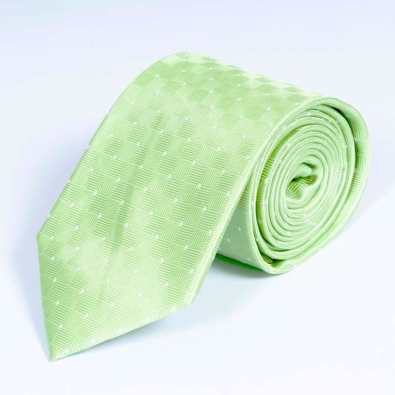 Light Green Patterned Tie
