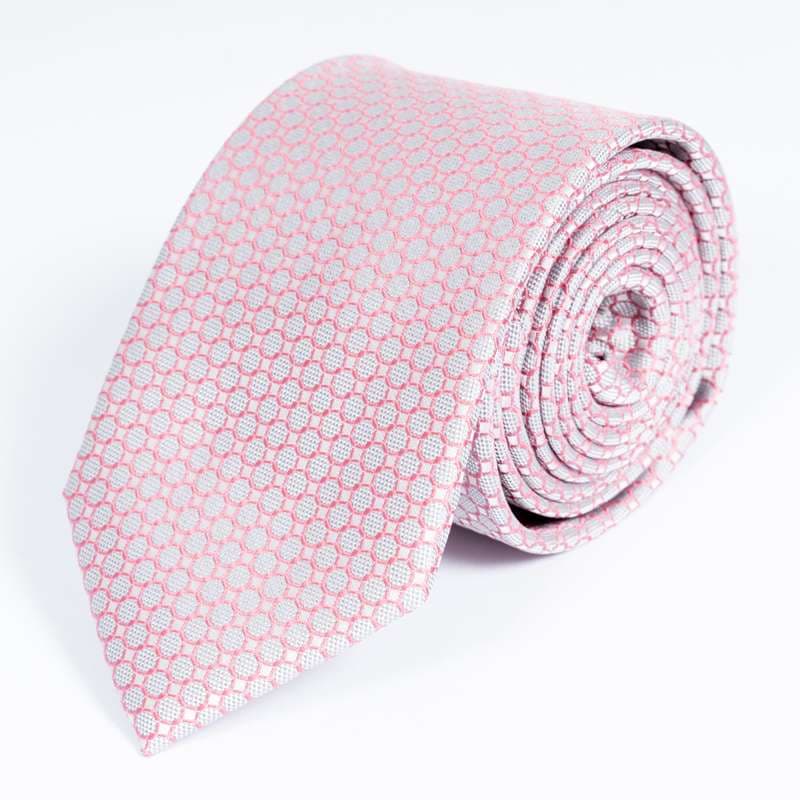 Pink Patterned Tie