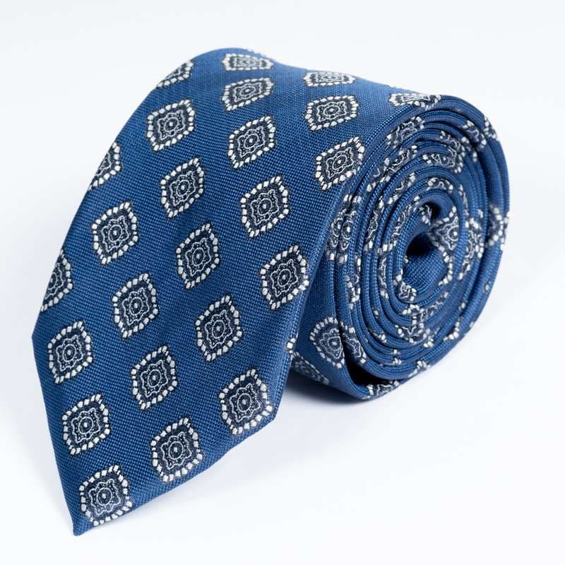 Navy Flowered Tie-13