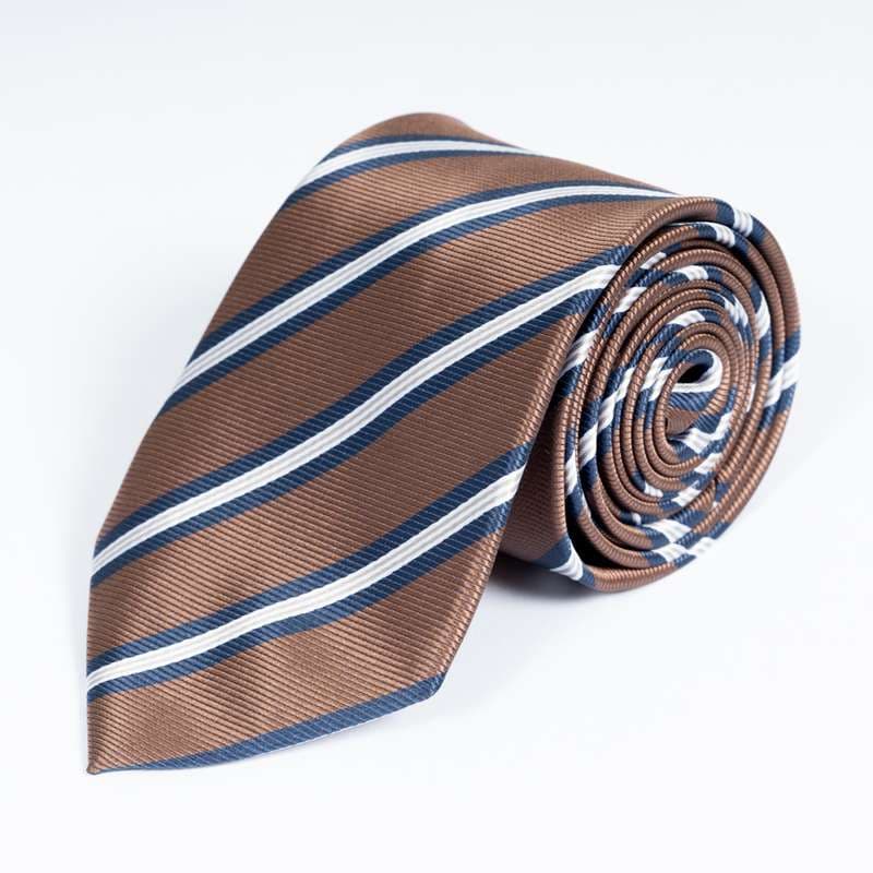 Brown Striped Tie