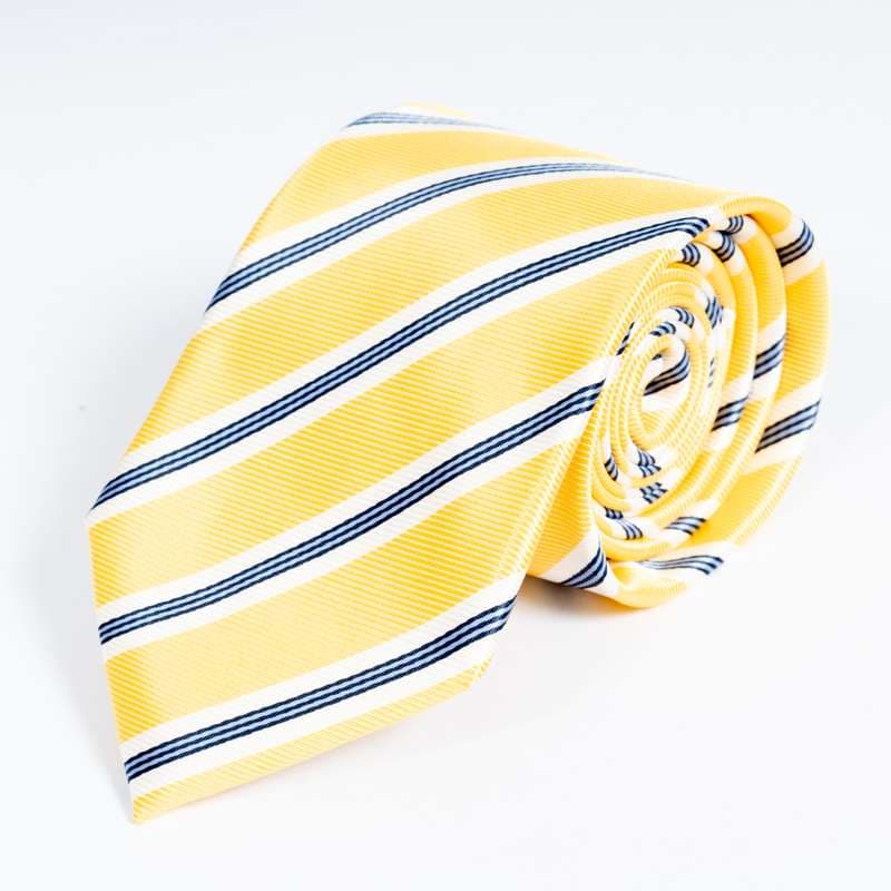 Yellow Striped Tie-1