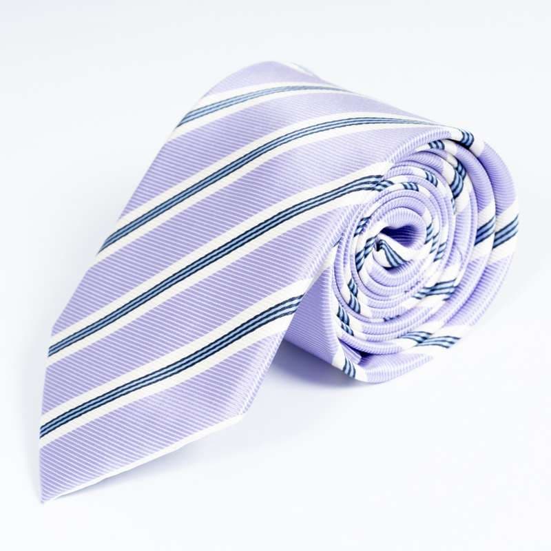 Lavender Striped Tie