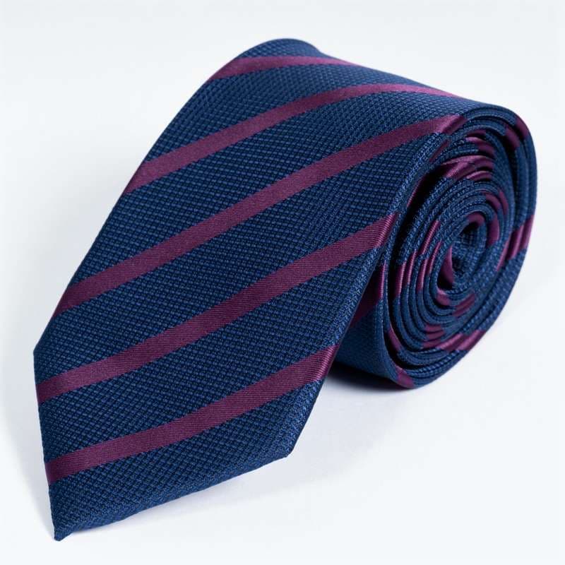 Navy Striped Tie-2