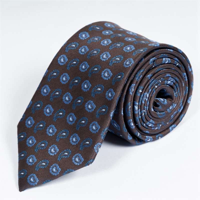 Brown Graphic Tie-1