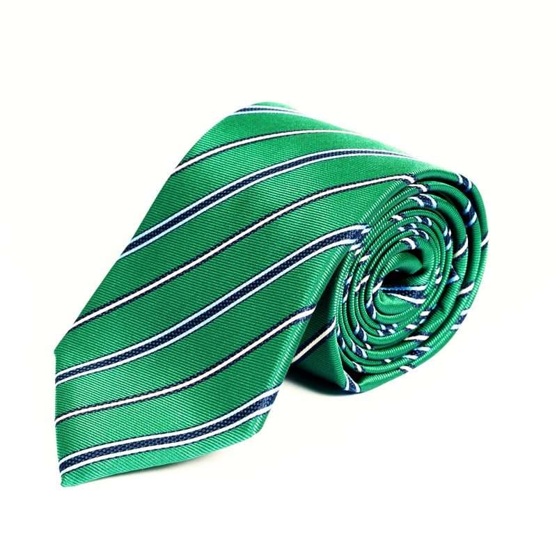 Green Striped Tie-2