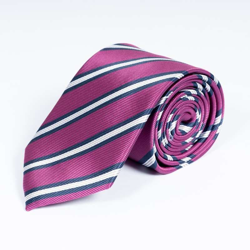 Purple Striped Tie-1