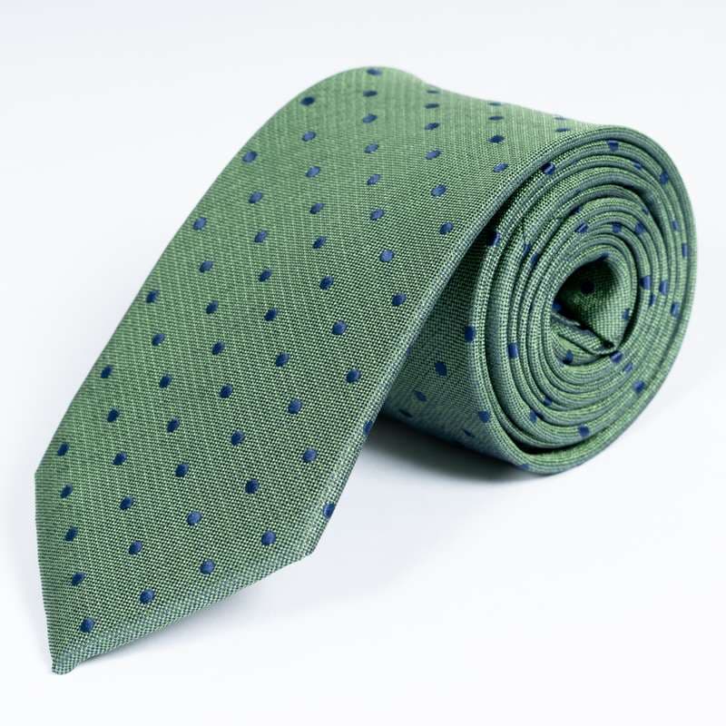 Green Dotty Tie