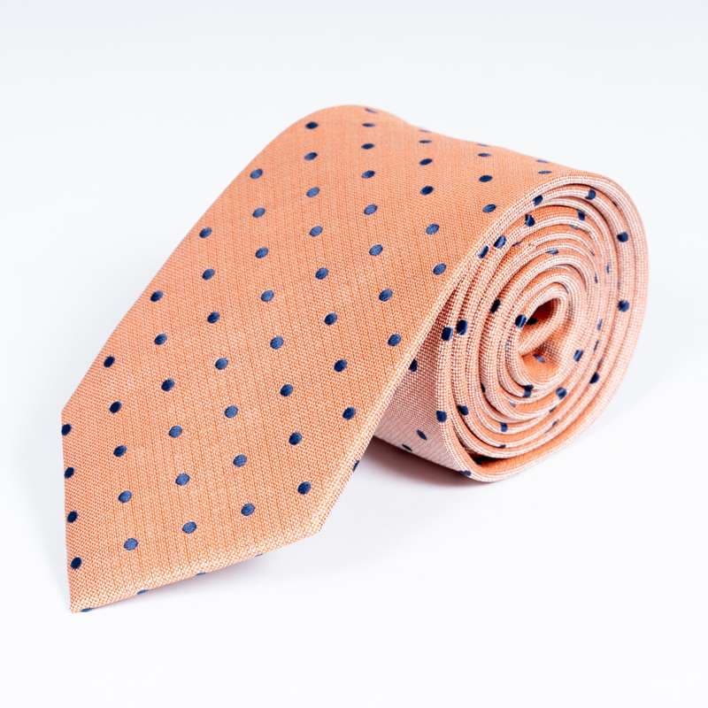 Apricot Dotty Tie