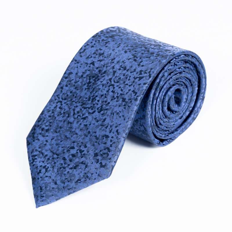 Blue Flowered Tie-4