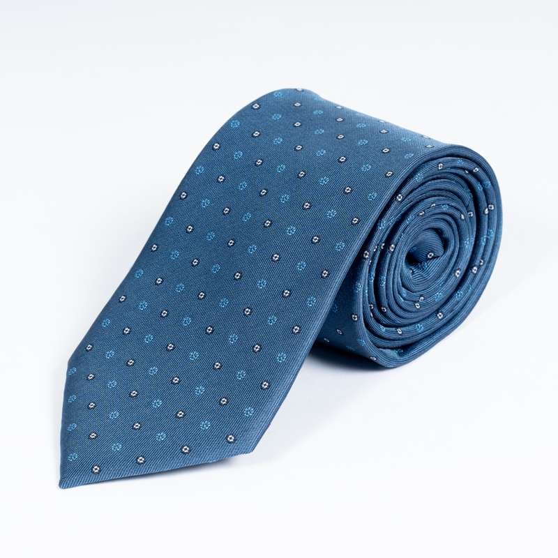Navy Flowered Tie-7