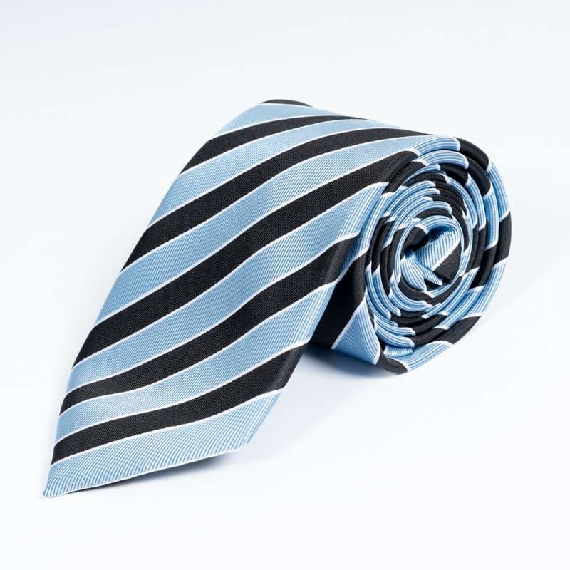 Blue Striped Tie-2