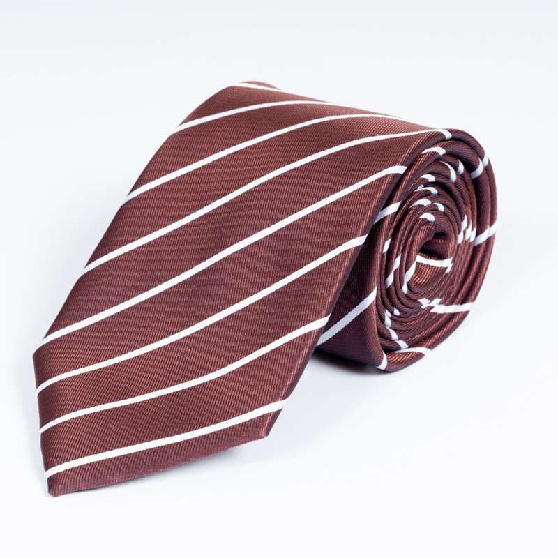 Bordeaux Striped Tie