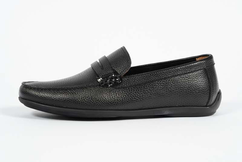 Black Penny Moccasin