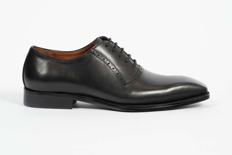 Black Oxford Lace-up Loafer