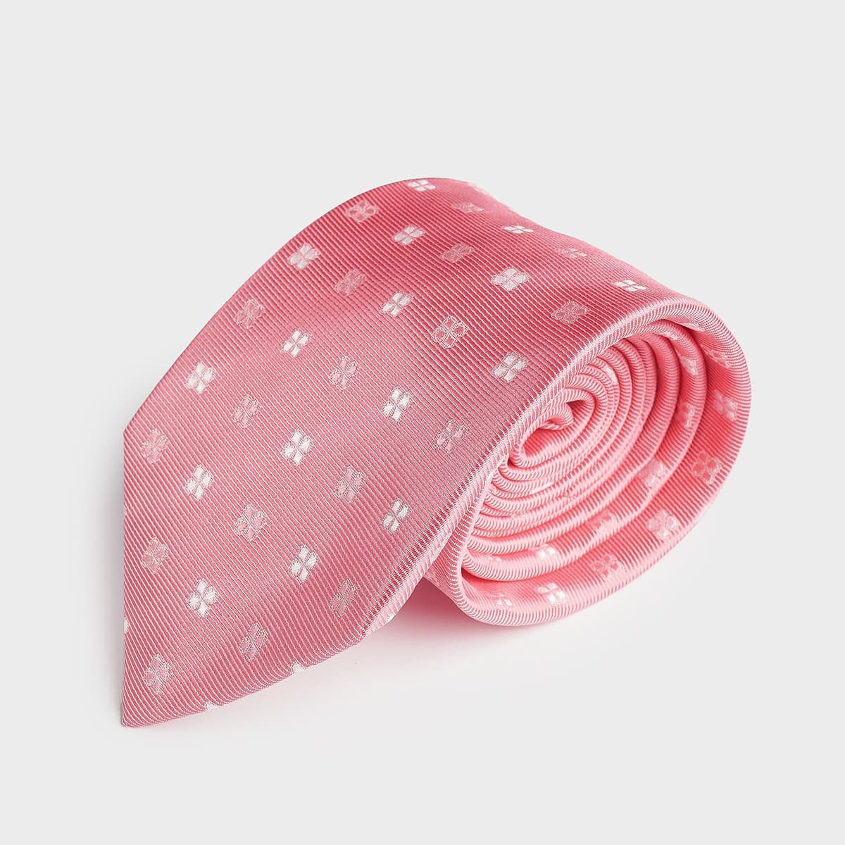 Pink Flowered Tie