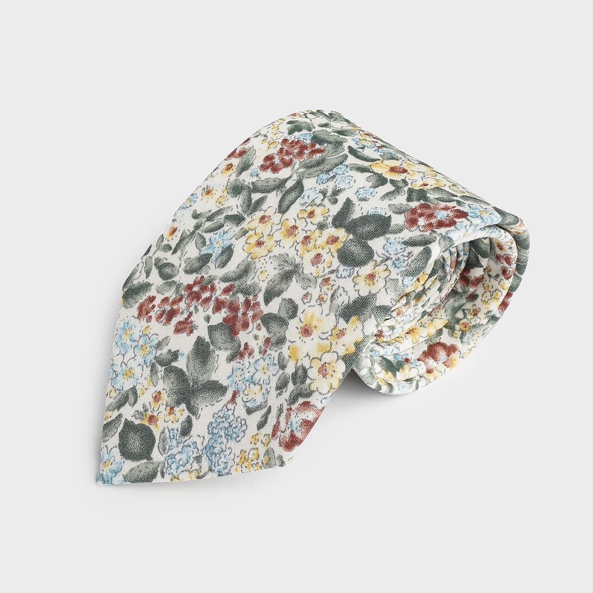 Colored Flowered Tie