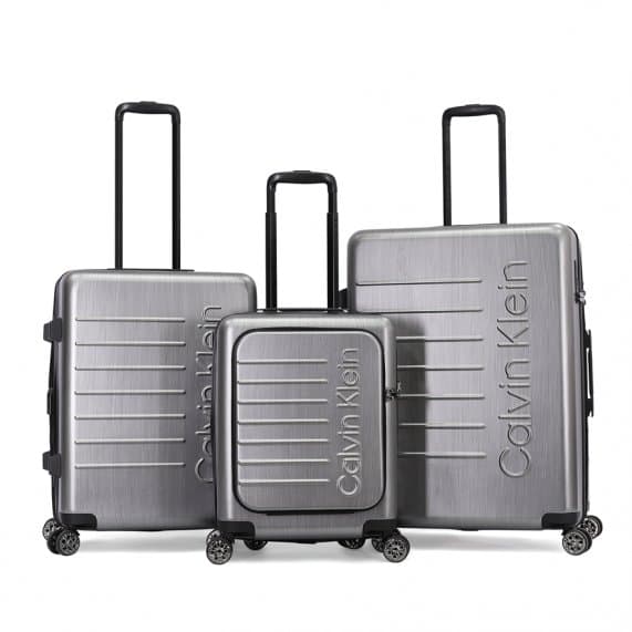 Calvin Klein South Hampton II 5.0 Luggage Large Size Silver color