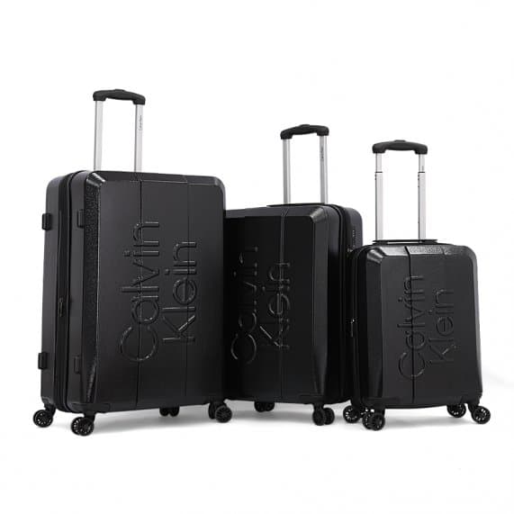 Calvin Klein Overlay Luggage Large Size Black color