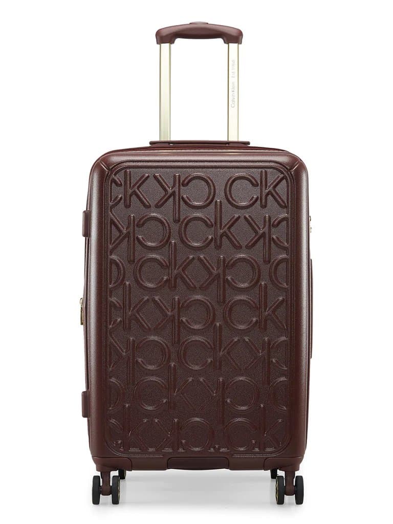 Calvin Klein Big Monogram color Rum Raisen Large Size Luggage