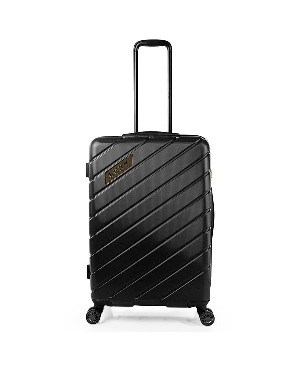 DKNY BIAS HS Black Luggage - Large Size Lightweight Spinner Suitcase Set with TSA Lock