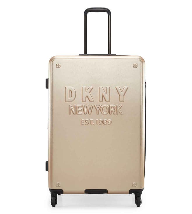 DKNY NEW YORKER CHAMPAGNE Luggage - Large Size Lightweight Spinner Suitcase Set with TSA Lock