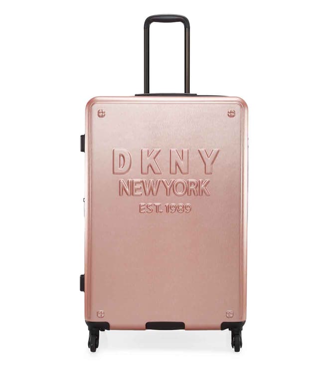 DKNY NEW YORKER ROSE GOLD Luggage - Large Size Lightweight Spinner Suitcase Set with TSA Lock