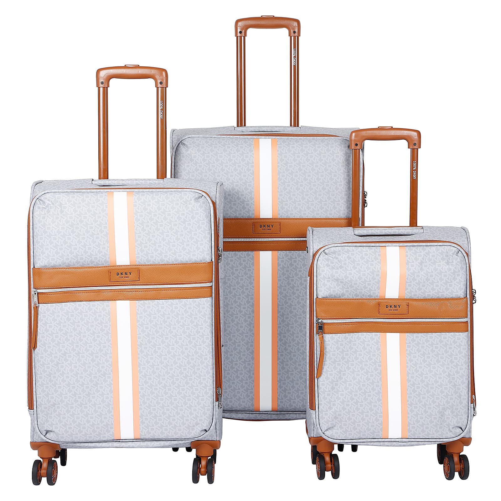 DKNY SIGNATURE STRIP STORM GREY Luggage