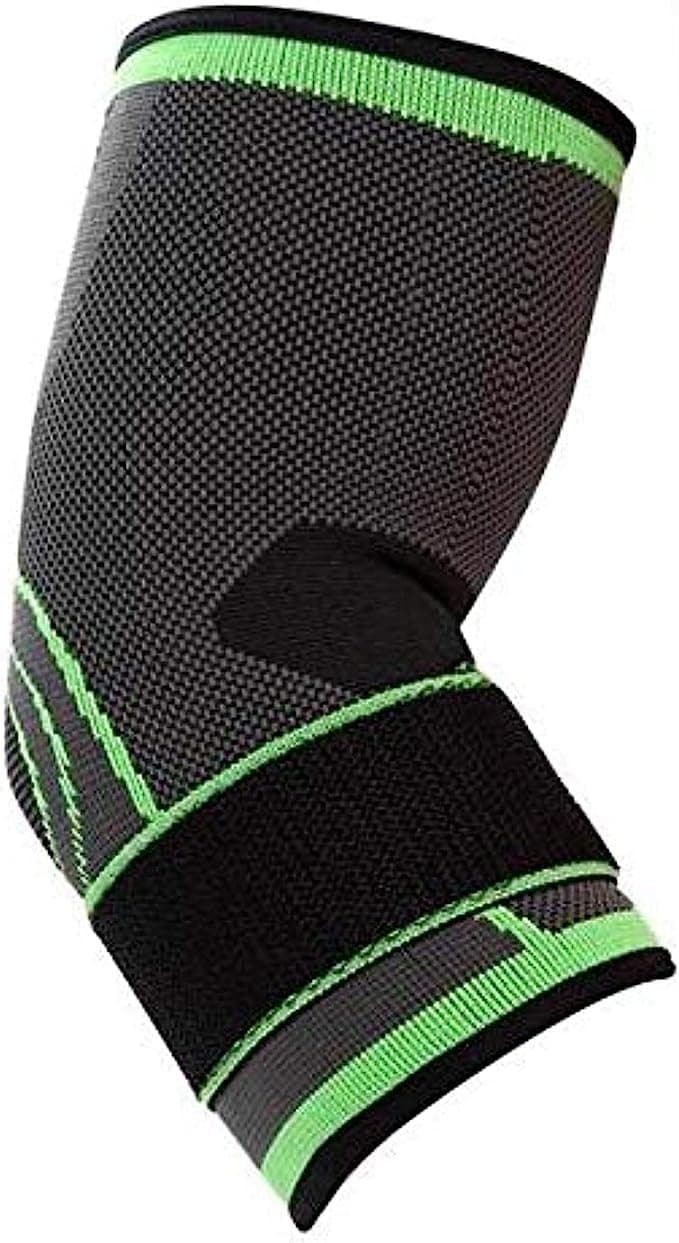 Elbow Brace Compression Support Sleeve with Adjustable Strap for Tendonitis, Tennis elbow, Arthritis, Basketball, Baseball, Football, Golf, Lifting