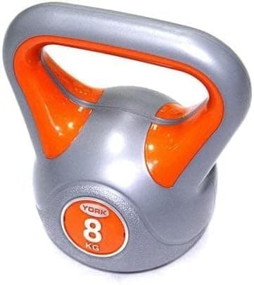 Catch Up Vinyl Kettlebell 8Kg - Home Gym Equipment Perfect For Bodybuilding Weight Lifting Training