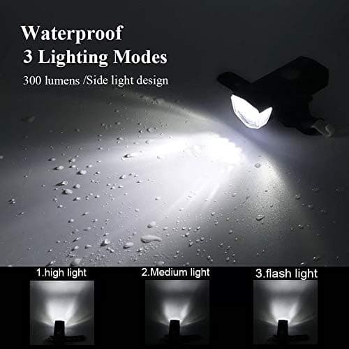 Combo 2 in 1 of Rechargeable Head Cycle Light and Cycle Tail Light Cycle Light led for Bicycle