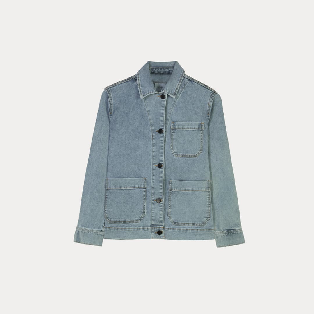 DENIM JACKET-DENIM BLUE