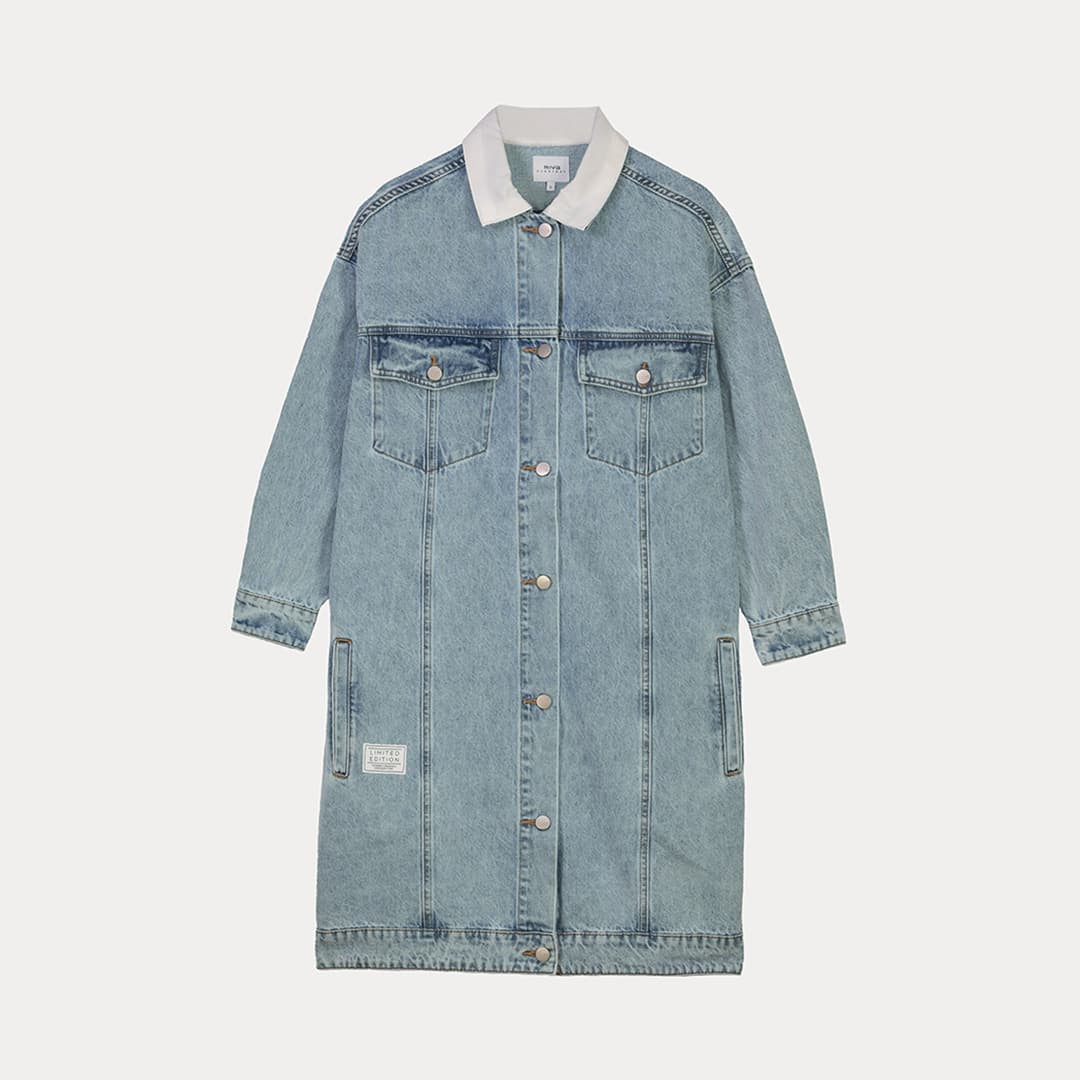 DENIM JACKET-BLUE-OFF WHITE