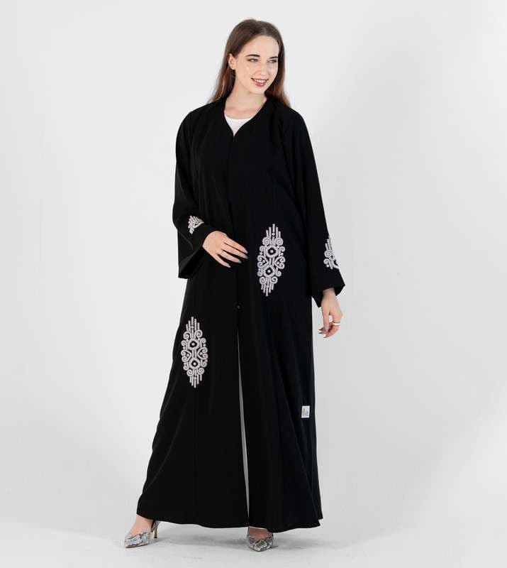 Abaya with Lulu design embroidery and style  cutting design