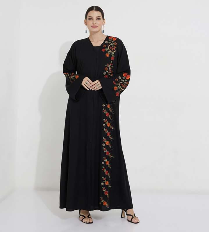 Orange Bells abaya