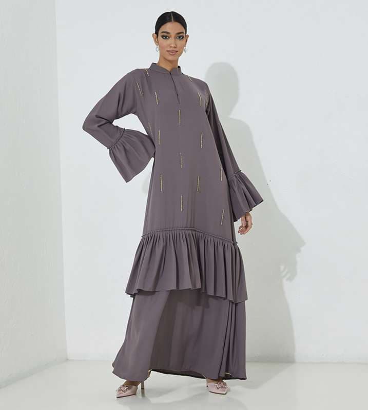 Pleated Abaya