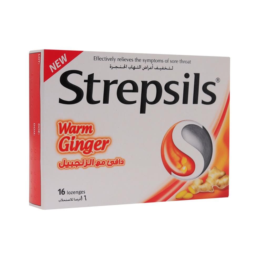 Strepsils warm ginger