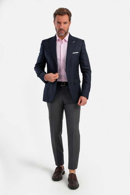 Men Blazer Navy - Blzr66819