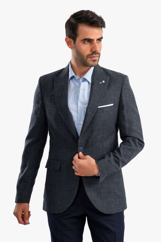Men Blazer Indigo - Blzr67262