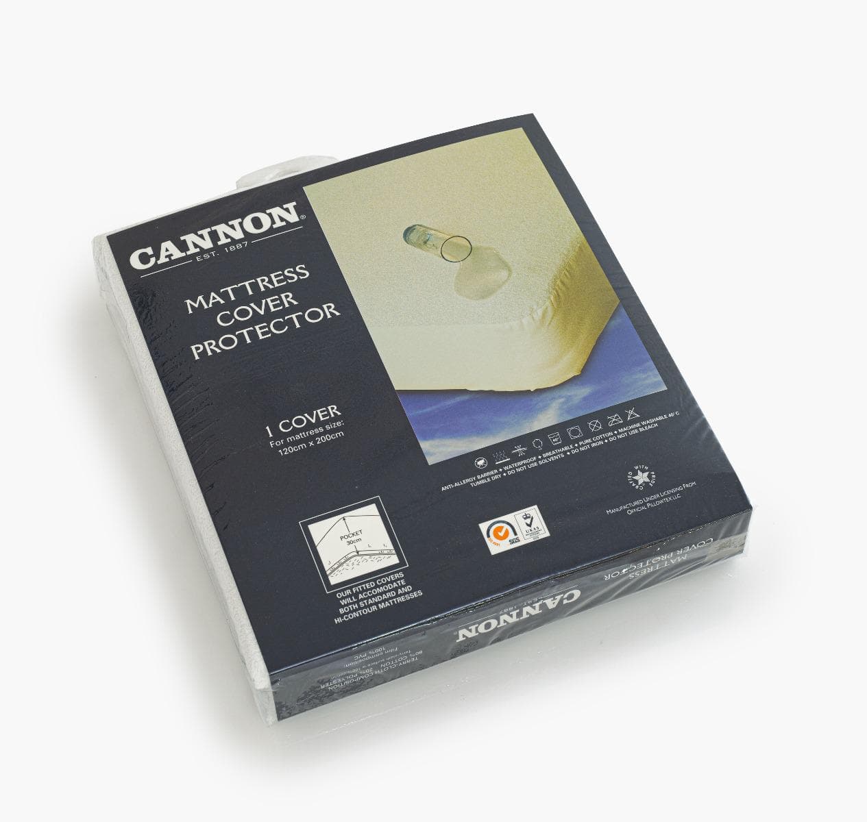 MATTRESS COVER PVC SINGLE 120X200