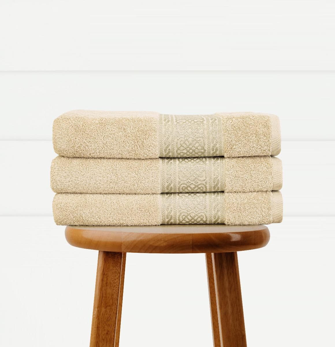 ARABESQUE BATH SHEET 81X163CM BEIGE