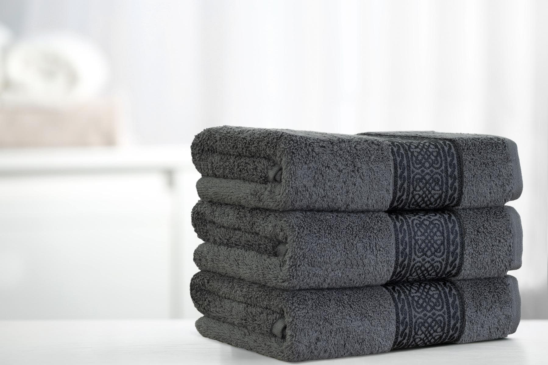 ARABESQUE HAND TOWEL 41X66CM GREY